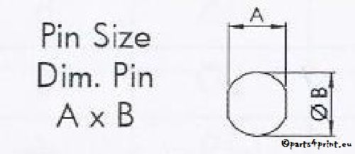 Pin Blech - 755mm/5mm